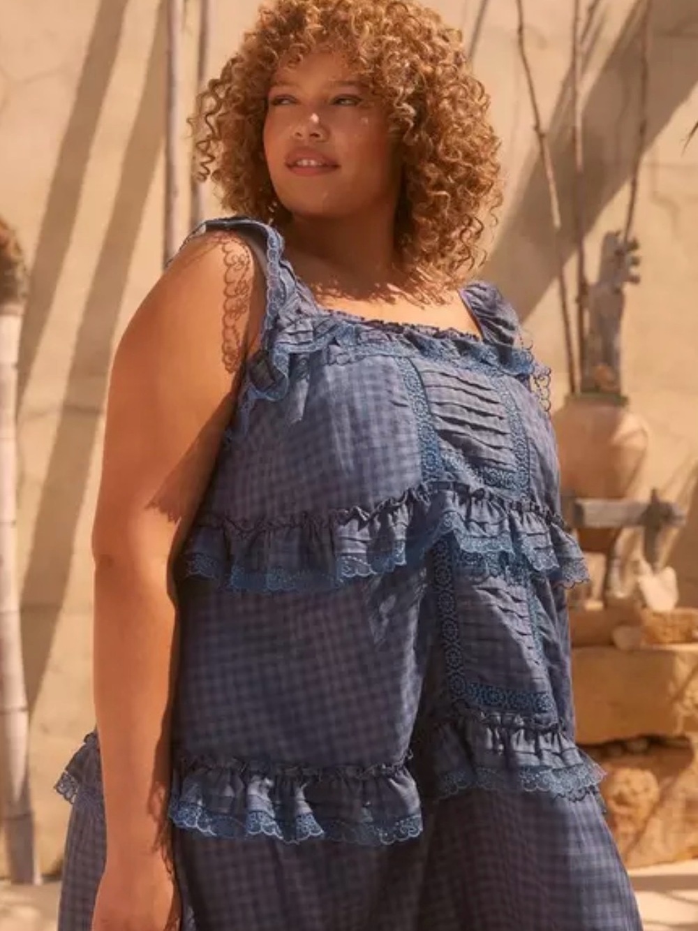 NWT TORRID Festi Open Back Tiered Dress - Picture 4 of 5